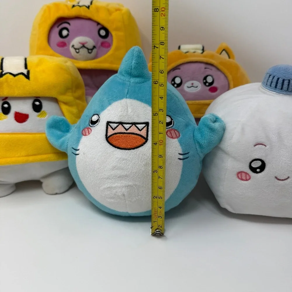 Lanky box plush lot - Milky foxy boxy sharky